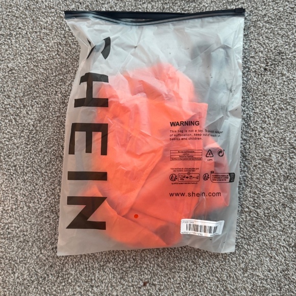 Shein Sleeveless Blouse, NWT, M, Sheer, Orange - Picture 5 of 5